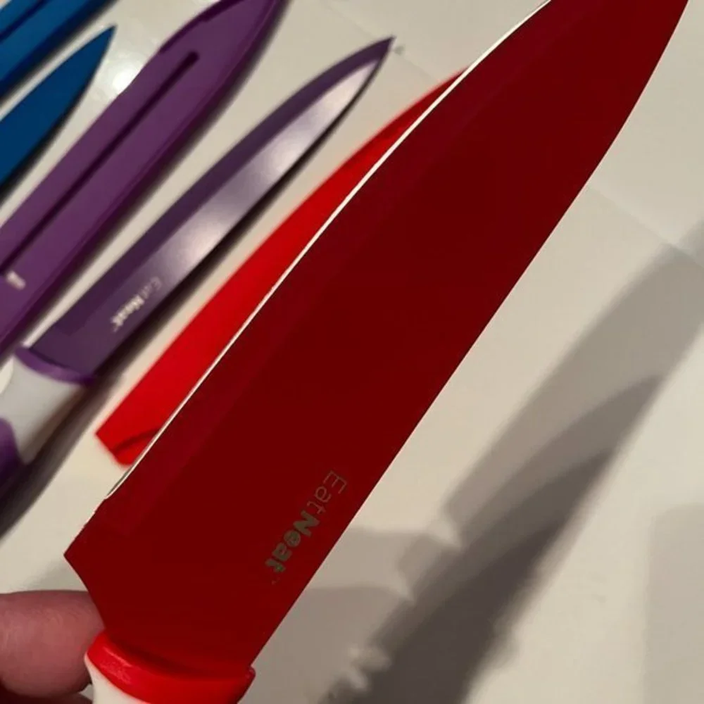 Knife Set ‎ - Knives & Sharpener (Multi-Colored by Eat Neat)
